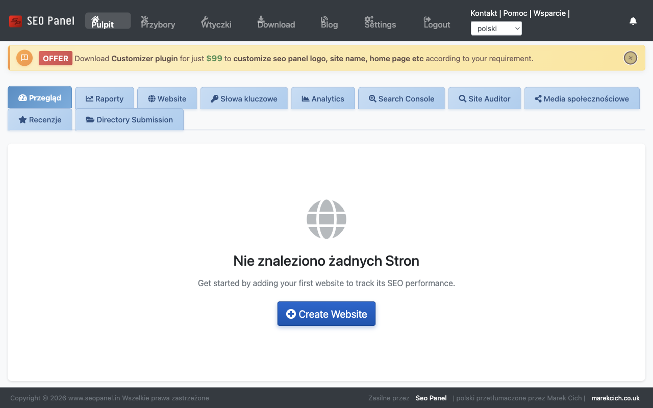 SEO Panel interface preview